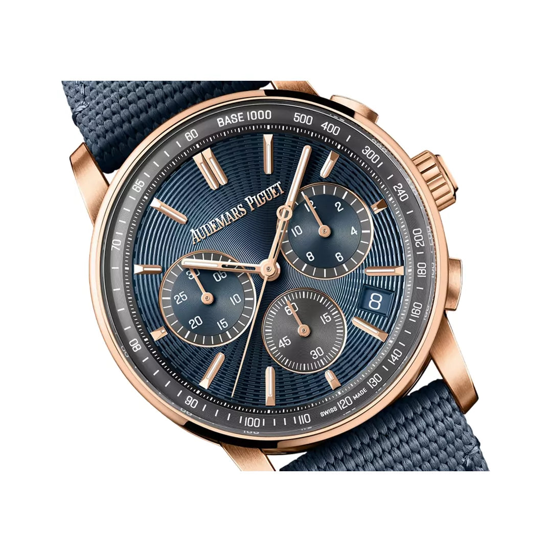 Audemars Piguet Code 11.59 Chronograph Rose Gold 41mm Blue Dial