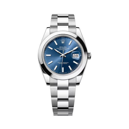 Rolex Datejust Oyster Perpetual Stainless Steel 41Mm Blue Dial Men’s Watch