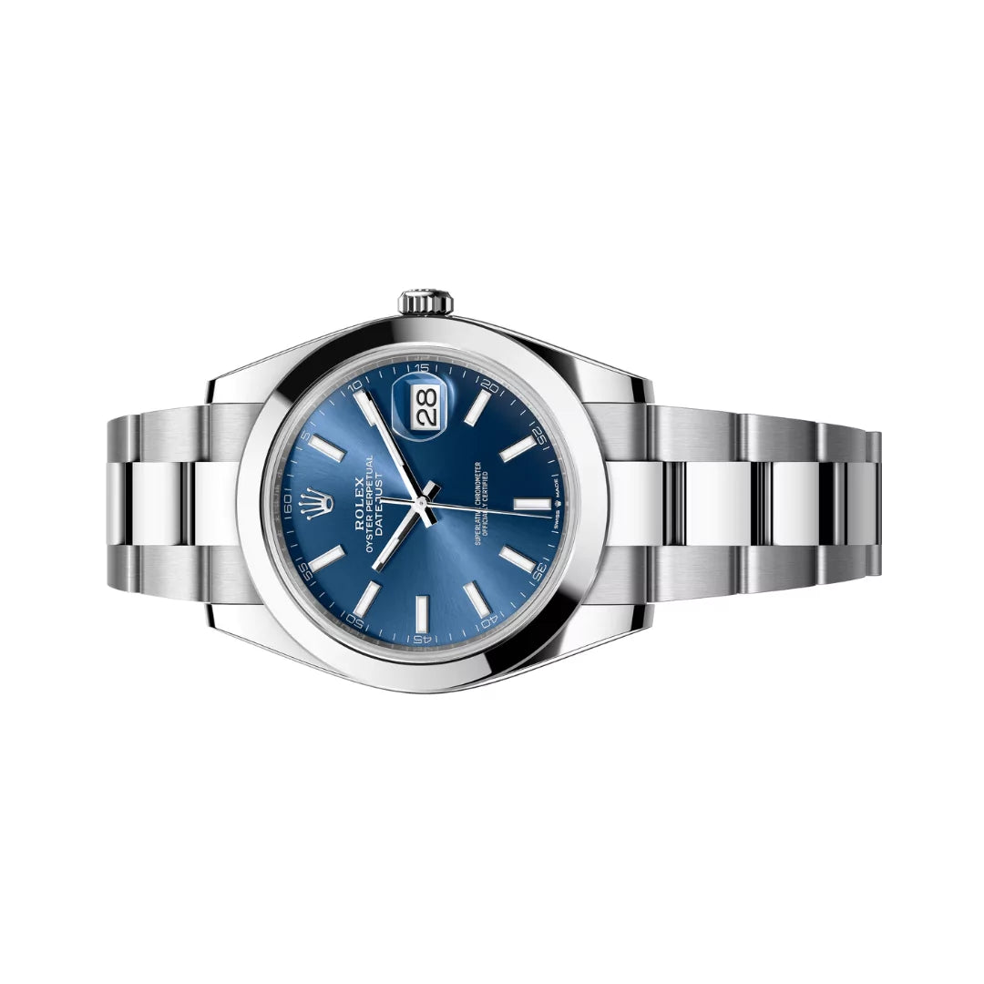 Rolex Datejust Oyster Perpetual Stainless Steel 41Mm Blue Dial Men’s Watch