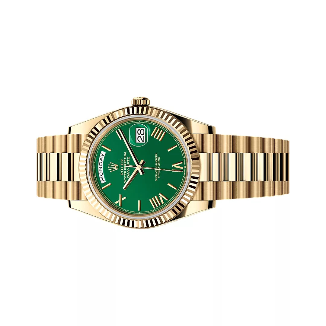 Rolex Day-Date Yellow Gold 40mm Green Dial