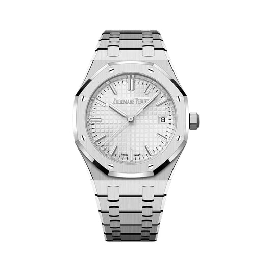 Ladies Audemars Piguet Royal Oak Stainless Steel 34mm Silver Dial Ladies