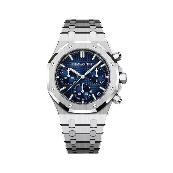 Audemars Piguet Royal Oak Chronograph White Gold 41mm Smoked Blue Dial