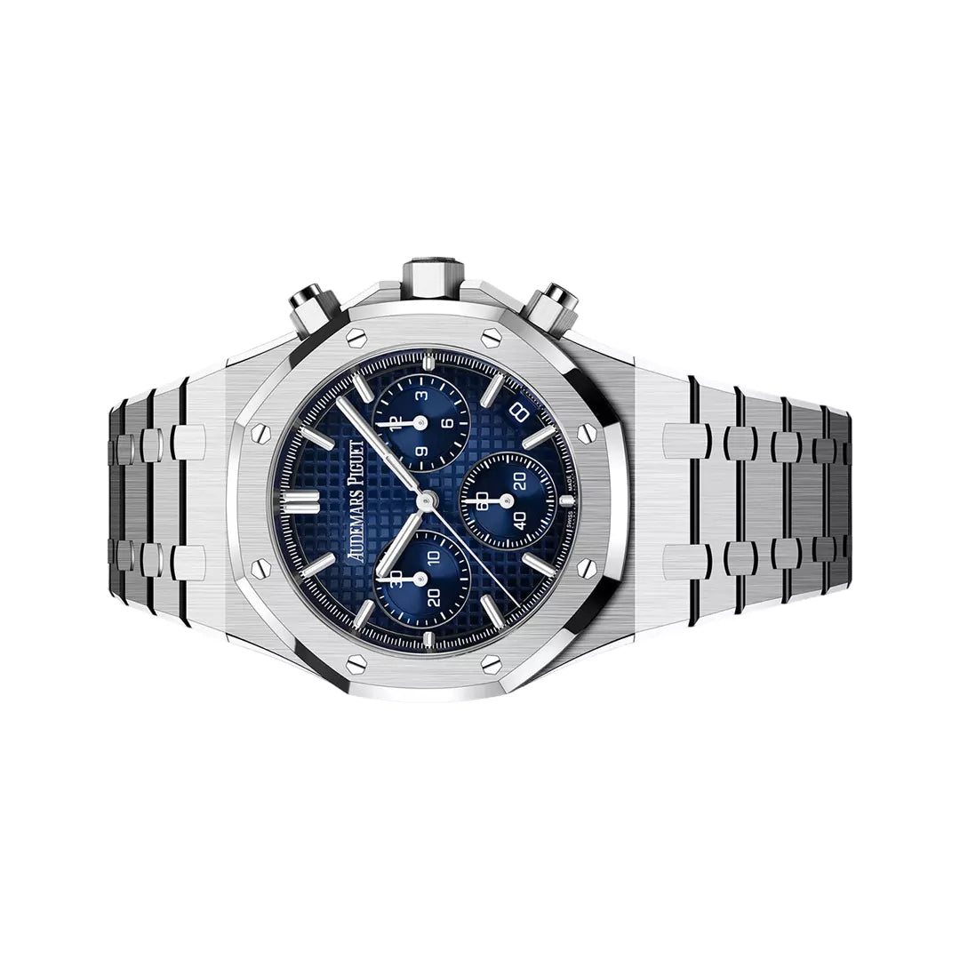 Audemars Piguet Royal Oak Chronograph White Gold 41mm Smoked Blue Dial