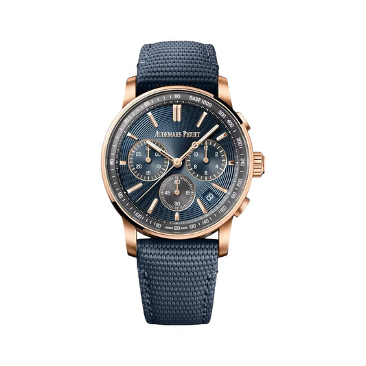 Audemars Piguet Code 11.59 Chronograph Rose Gold 41mm Blue Dial