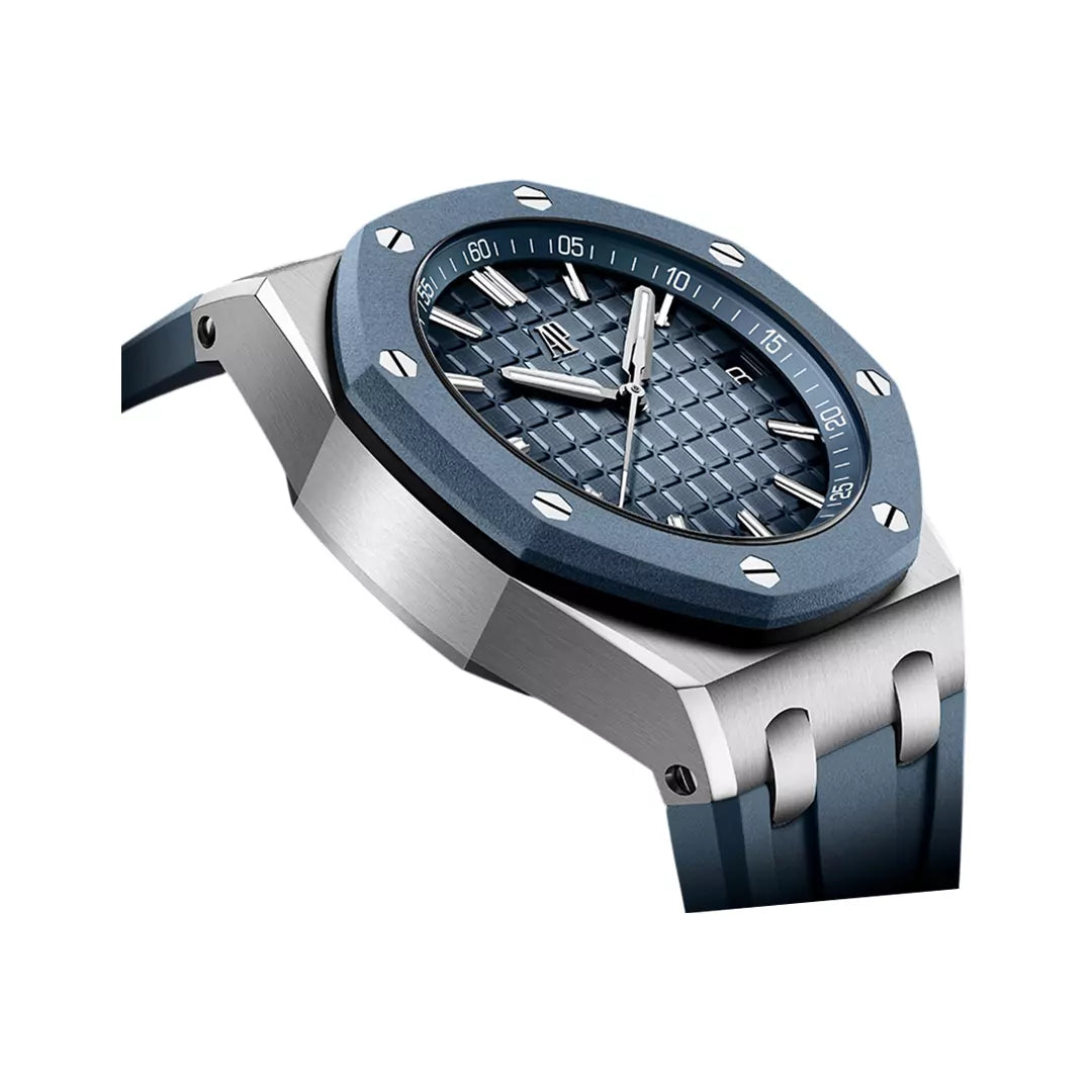 Audemars Piguet Royal Oak Offshore Stainless Steel 43mm Smoked Blue Dial Men’s Watch