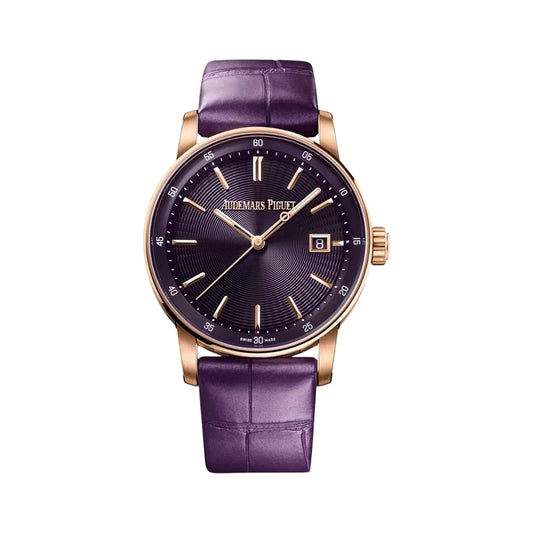 Audemars Piguet Code 11.59 Rose Gold 38mm Purple Dial Ladies Watch