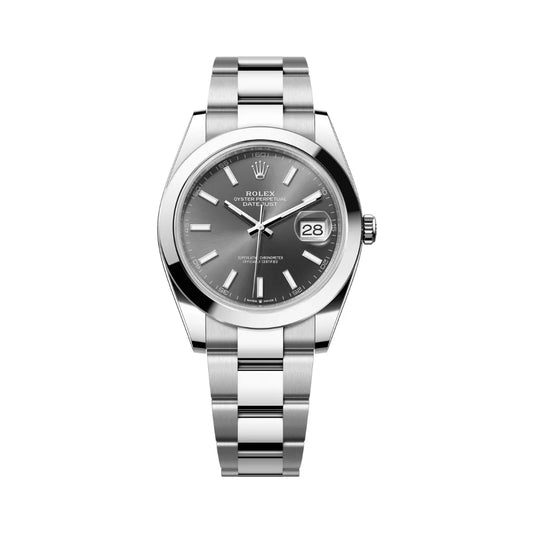 Rolex Datejust Oyster Perpetual 41mm Slate Grey Dial Mens Watch