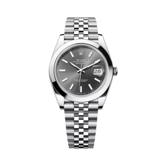 Rolex Datejust Oyster Perpetual 41Mm Grey Dial Mens Watch